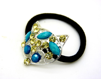  时尚韩版头饰 橡皮筋 合金锆石发圈 头绳扎头发绳