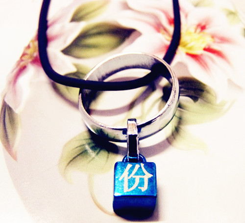 长相厮守/男士黑色皮绳时尚项链	