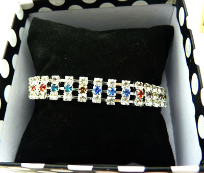 带钻手链 潮女必备（三排带钻手链）