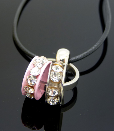 韩版时尚项链 男士饰品 钛钢男生男士指环砖项链