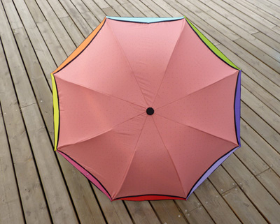 遮阳伞超强防晒50+黑胶太阳伞 防紫外线折叠伞彩虹晴雨伞 黑胶彩虹伞	