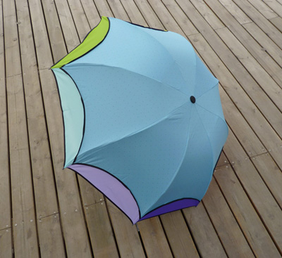 遮阳伞超强防晒50+黑胶太阳伞 防紫外线折叠伞彩虹晴雨伞 黑胶彩虹伞