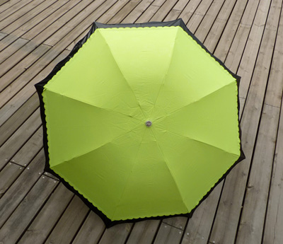 晴雨伞折叠创意韩国公主伞女生遮阳伞太阳伞防紫外线 月高花接边伞	