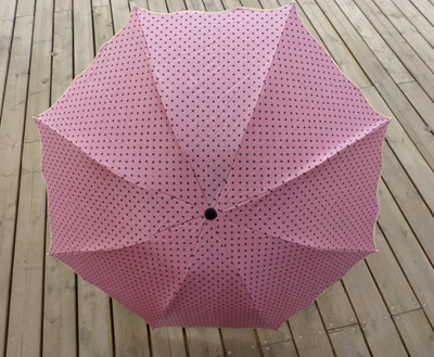 正品时尚花折叠女晴雨伞防紫外线遮阳超轻防晒太阳伞---黑胶点子荷叶边伞