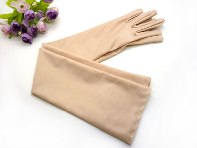 防晒佳品 丝光棉高弹加长防晒手套夏季长款开车防紫外线手套长手套	