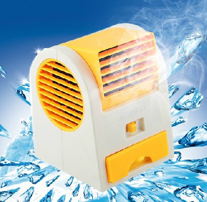 创意USB电池两用空调香味风扇-多色