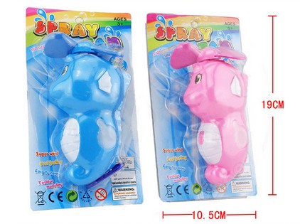 可爱造型 手持便携迷你玩具海马喷雾风扇	