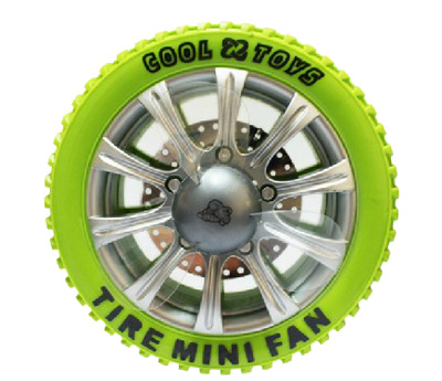 我型我酷个性 创意USB充电式轮胎风扇	