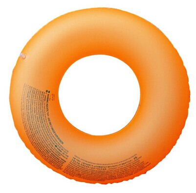 糖果色会发光儿童游泳圈 氖光游泳圈-混色（81CM 30#)	