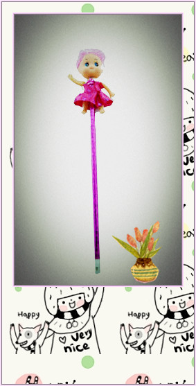 韩版创意迷糊娃娃圆珠笔/超可爱奇梦娃娃笔 