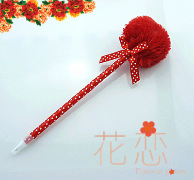 韩国创意SAKOX*公主笔*毛毛笔*毛绒笔*	