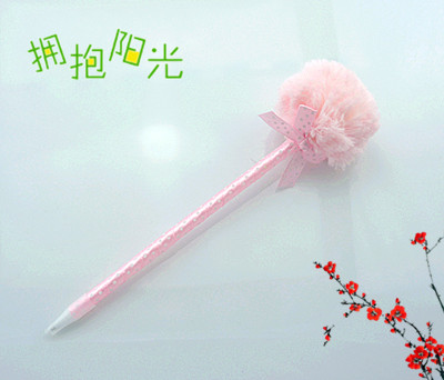 韩国创意SAKOX*公主笔*毛毛笔*毛绒笔*	