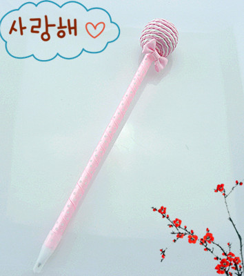 韩版创意棒棒糖圆珠笔	