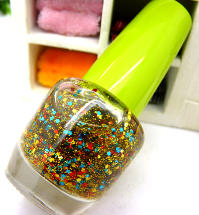 奢华璀璨闪片亮片 新款迷你指甲油-d010彩盒	