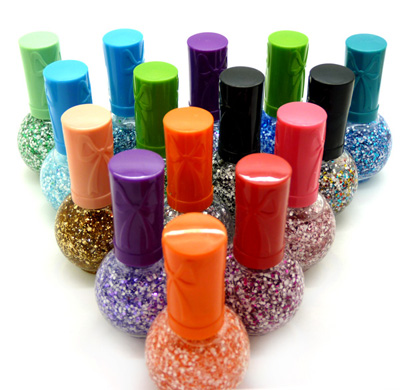 快干环保指甲油 彩色炫丽甲油 闪亮星空指甲油