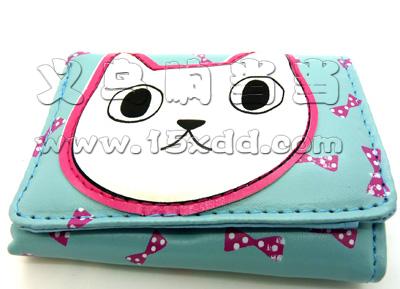 短款时尚钱包 韩版新款女士钱包 可爱三折小钱包 皮夹卡包