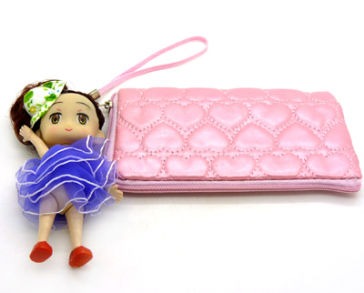 新款包包 时尚可爱女童芭比娃娃零钱包手拎包