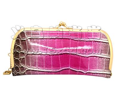 新款韩版 淑女型弯腰钱夹 女士钱包 时尚印花亮皮炫丽纹理 手拿包