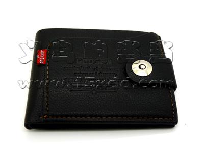 新款钱包男士短款钱包皮夹 韩版学生钱包多卡位零钱包	