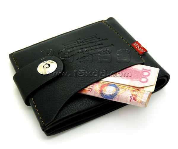 新款钱包男士短款钱包皮夹 韩版学生钱包多卡位零钱包