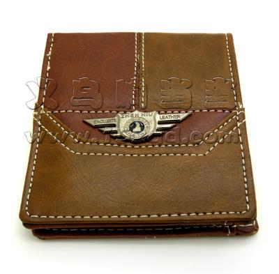 新款钱包男士短款钱包皮夹 韩版学生钱包多卡位零钱包	