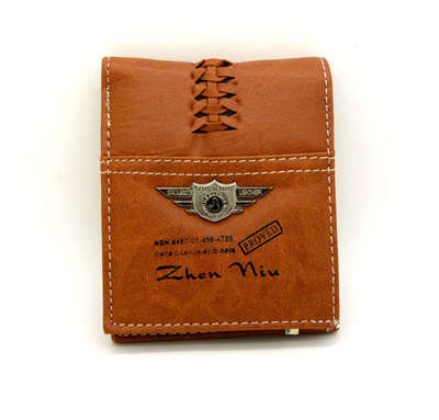 新款钱包男士短款钱包皮夹 韩版学生钱包多卡位零钱包	