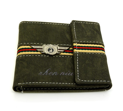 新款男士钱包 横款个性韩版男式皮夹复古磨砂钱夹 学生钱包礼物