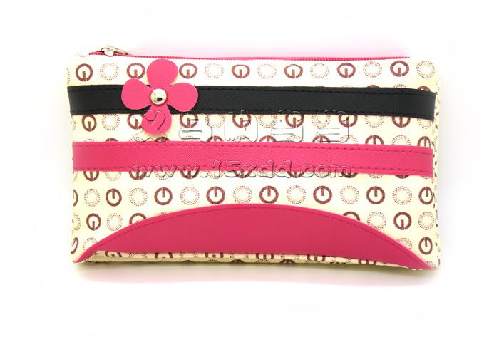 新款大容量双拉链女士钱包女长款单肩钱包 手拿包手包斜挎包 -时尚女包