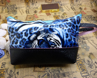 新款U虎头款钱包牛皮单面拉链零钱包/硬币包/钥匙包批发