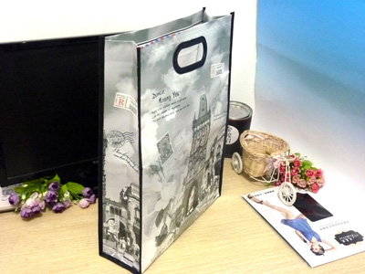 中号环保袋印花包卡通购物袋手提休闲礼品袋 韩国环保手提袋（中号）