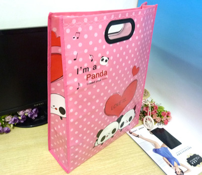 中号手提袋覆膜带环保袋手提袋广告服装袋购物袋礼品袋 韩国环保手提袋（中号）