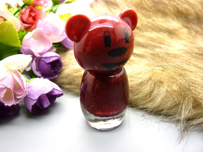 可爱小熊水性指甲油胶套装24瓶彩色无毒无伤害