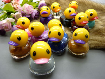 小鸭子指甲油 小瓶糖果色卡通可爱