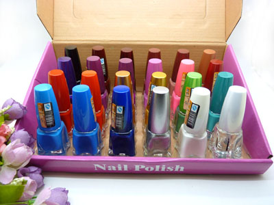 新款亮色糖果色环保无毒指甲油 时尚美甲多色