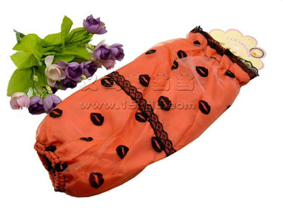 时尚韩版袖套长款 秋冬季套袖 厨房办公防污双层绒布袖套女 -3号