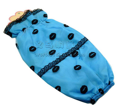 时尚韩版袖套长款 秋冬季套袖 厨房办公防污双层绒布袖套女 -3号