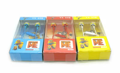 动漫神偷奶爸小黄人模型耳机生日礼物 -卡通万能耳机