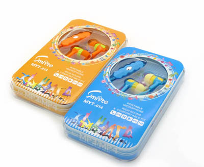 耳机带麦低音入耳式手机耳机 耳塞线控带话筒 -通话耳机MYT-014