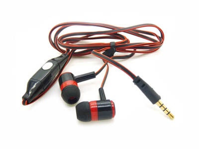 手机线控耳麦重低音 入耳式耳机通用 魔音面条线耳机 -可通话耳机SLS-N75	