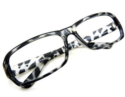 双色大框眼镜框 无镜片眼睛框架/0606眼睛架	