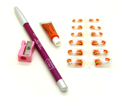 欧罗蒂时尚眉笔美甲组合4件套装302	