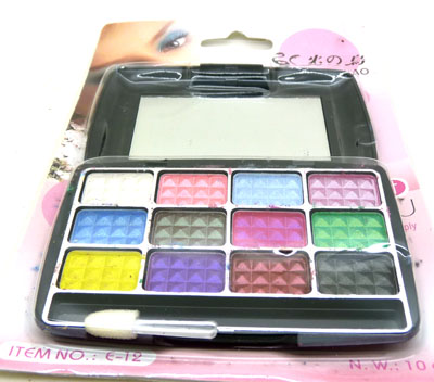 眼影妆品眼影盒(带刷+镜)/带镜眼影