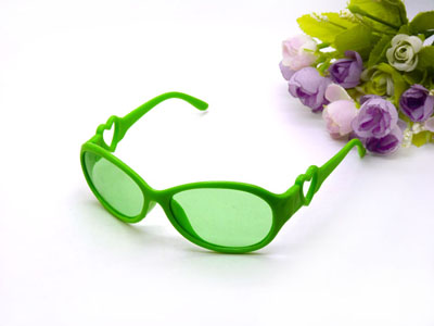 儿童太阳镜批发 2-8岁男童女童爱心太阳眼镜-12009小孩	