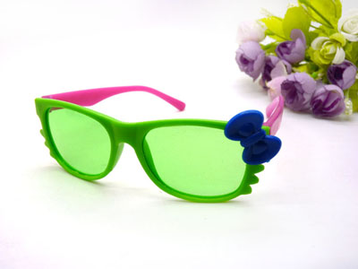 儿童偏光太阳镜 男女款小猫咪款卡通偏光眼镜墨镜 -12003小孩	