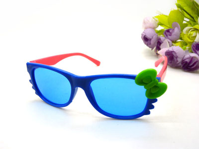 儿童偏光太阳镜 男女款小猫咪款卡通偏光眼镜墨镜 -12003小孩	