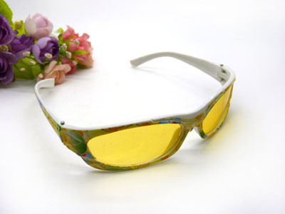 儿童太阳镜偏光太阳眼镜小孩子墨镜男童女童防紫外线-印花小孩