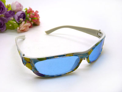 儿童太阳镜偏光太阳眼镜小孩子墨镜男童女童防紫外线-印花小孩