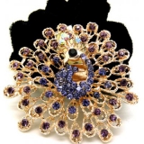 孔雀 镶钻绒布圈发饰/优雅花朵盘发发圈/发梳/发夹/头饰 精品发饰  发圈