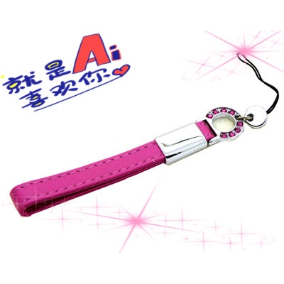 独款 皮带 合金 镶钻 手机钥匙挂链