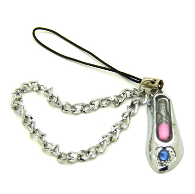 沙漏镶钻手机挂件 情侣手机绳